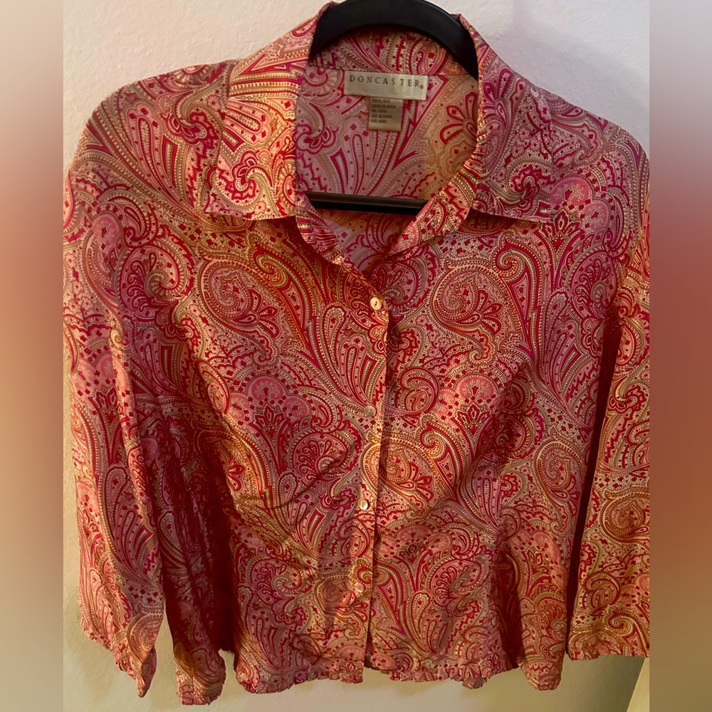 Vintage Doncaster silk blouse
